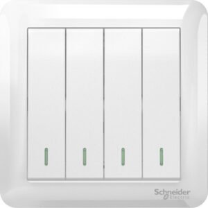 Schneider Electric 4 Gang 1 Way Switch